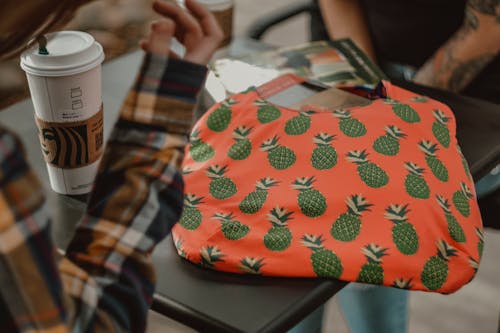 Pineapple Print on a Bag