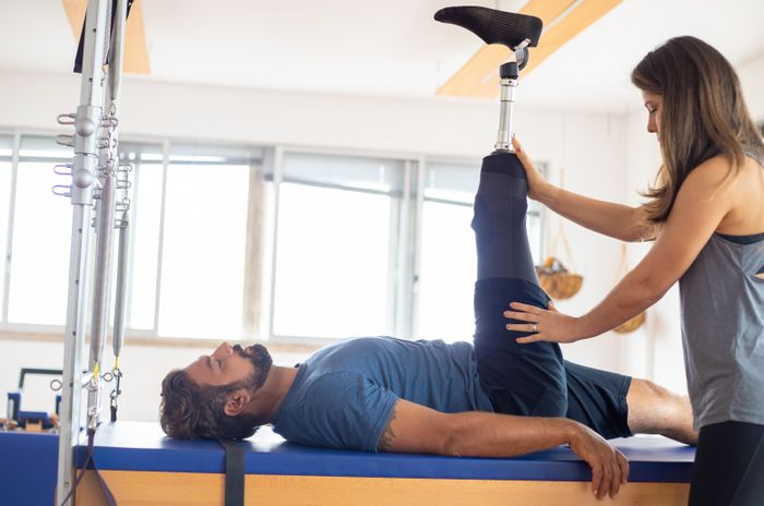 Rehabilitation equipment and gym area