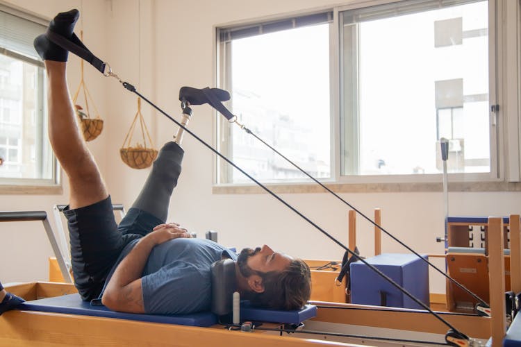 A Man Doing Workout