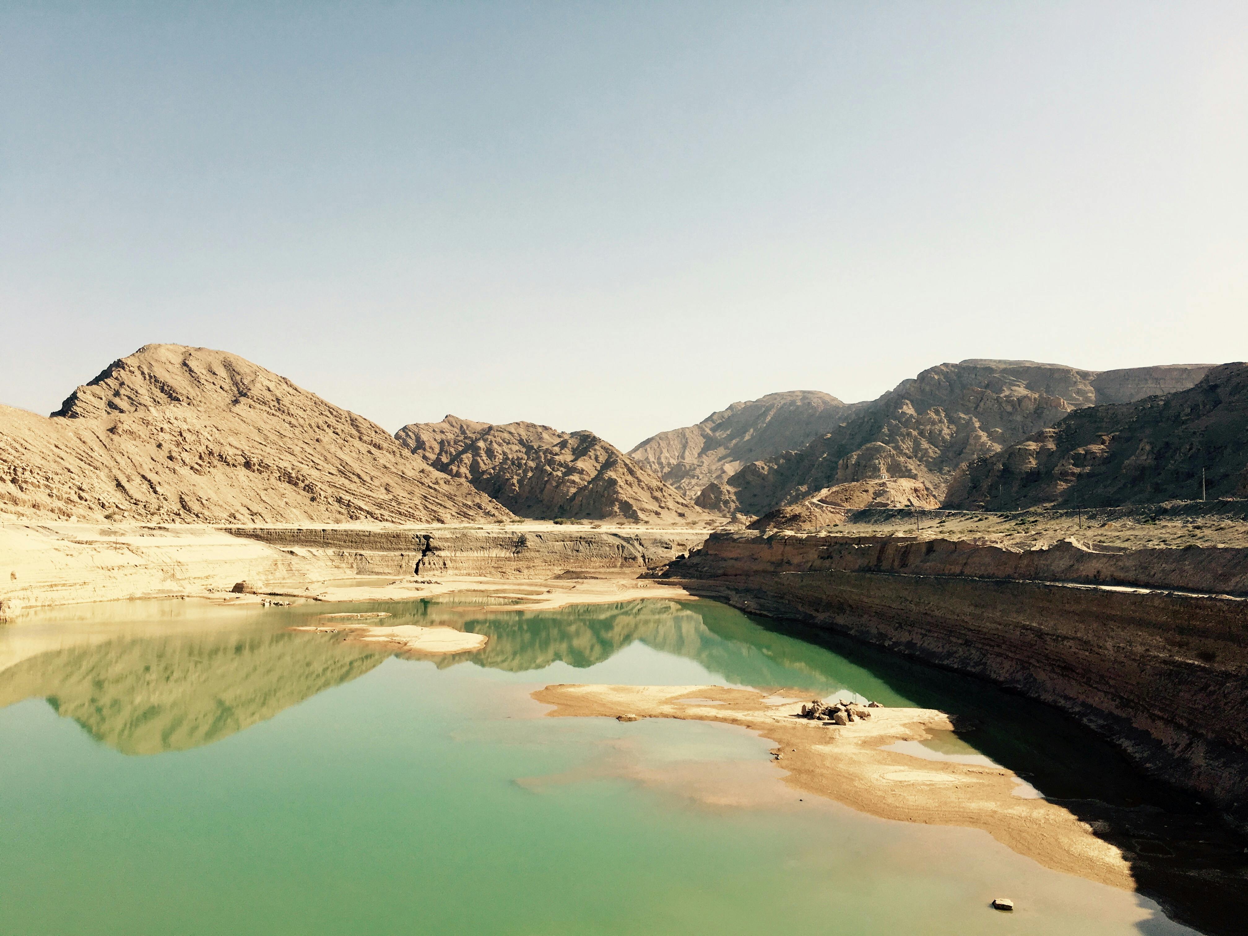 Free stock photo of blue water, hillside, jebel jais