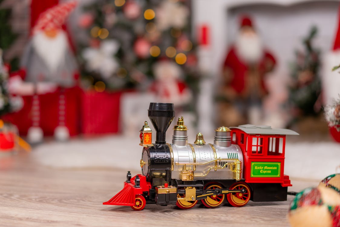 A Toy Train on the Floor · Free Stock Photo