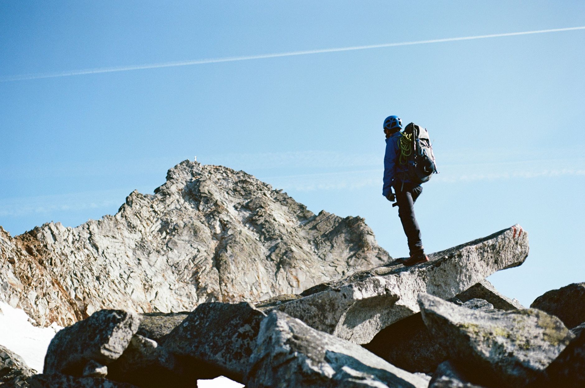 mountain climber alpine wilderness