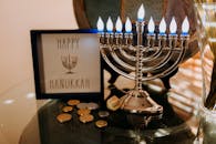 Photo Of Candle Holder On Top Of Glass Table