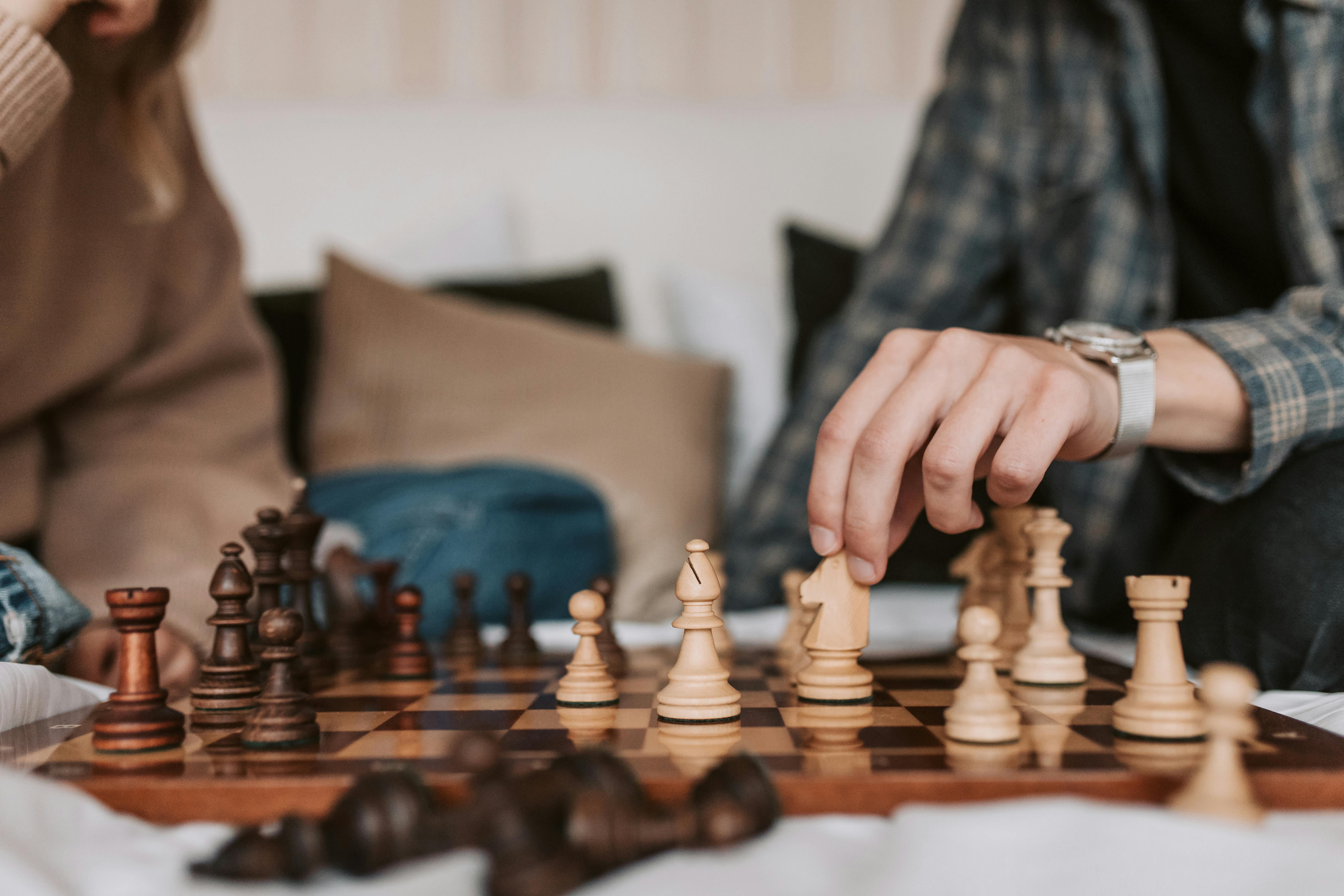 people playing a game of chess