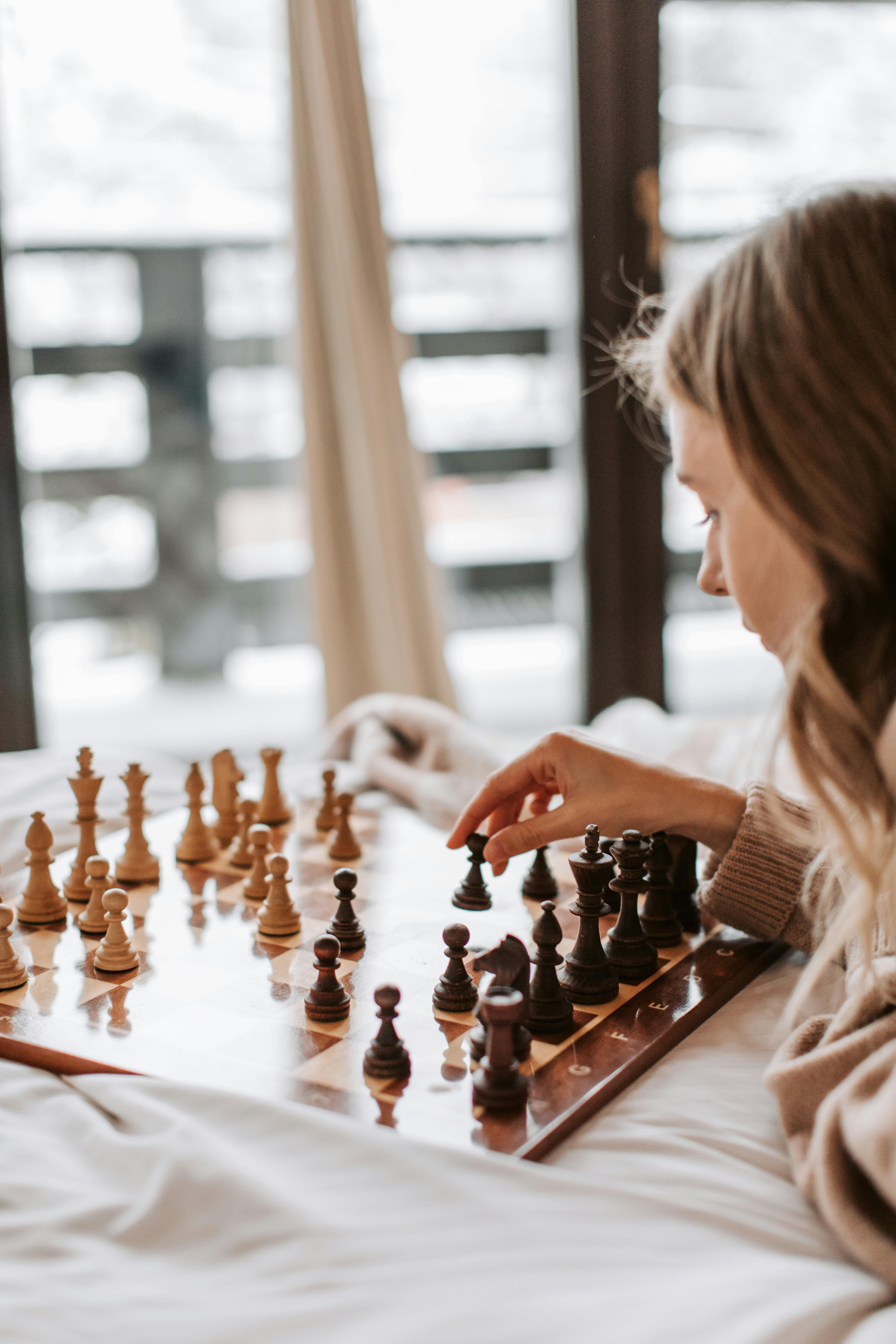 Vienna Game in chess stock photo. Image of game, bokeh - 23127364