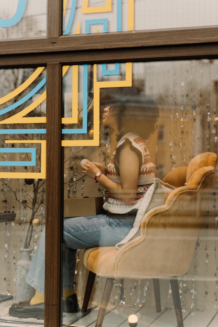 A Woman Inside  A Store