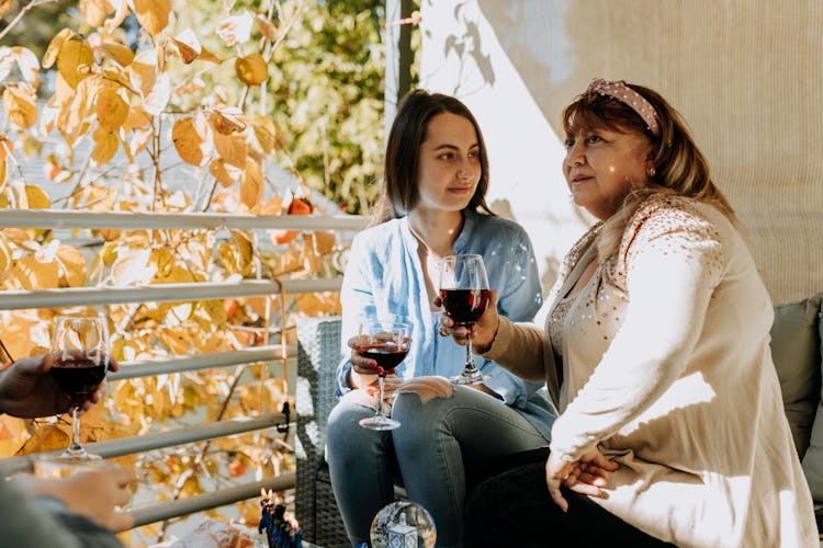 Photo Of Women Drinking Wine Together