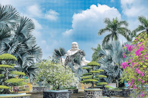 Fotobanka s bezplatnými fotkami na tému bonsaj, Buddha, debna s rastlinami