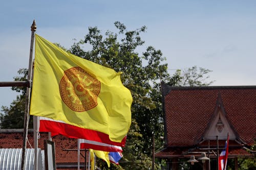 Foto stok gratis banner, candi Budha, rumah ibadah