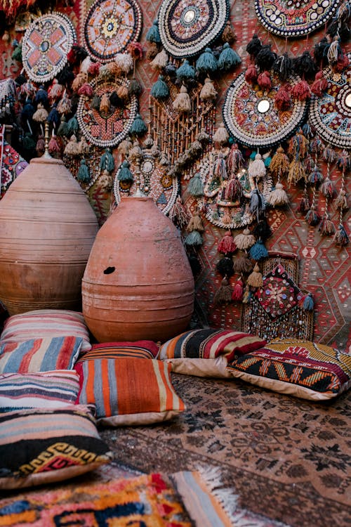 Old oriental decoration in eastern market