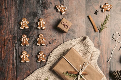 Cookies on a Wooden Surface