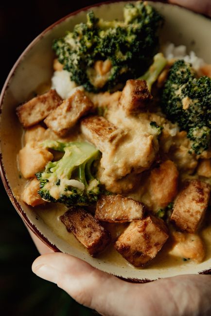 healthy curry bowl food
