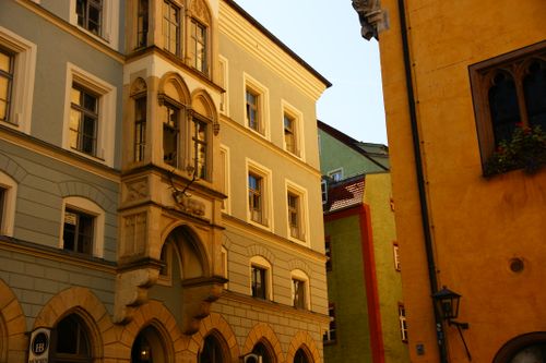 Free Charming old town architecture in Munich, Germany, with colorful facades. Stock Photo
