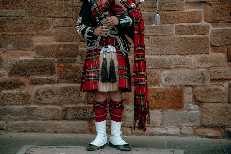 A Person Wearing A Kilt