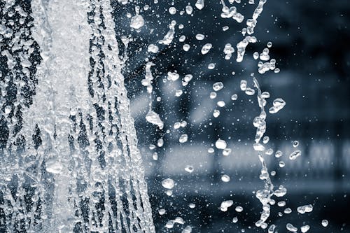 Chiudere La Fotografia Del Flusso D'acqua