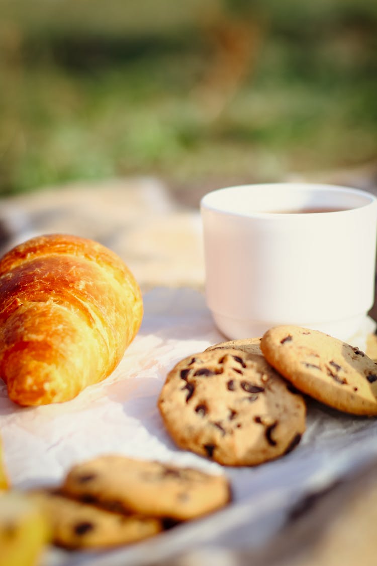 Fresh Baked Cookies And Tea