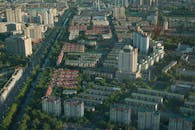 Aerial View of a City