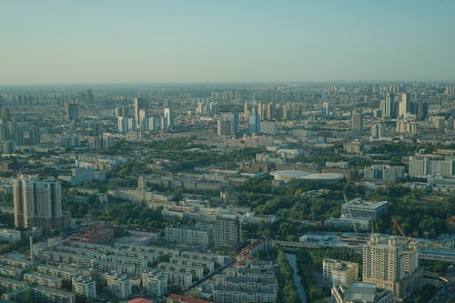 Δωρεάν στοκ φωτογραφιών με γραμμή ορίζοντα, δέντρα, εναέρια άποψη