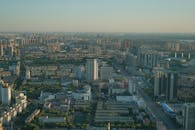 Aerial View of City Buildings