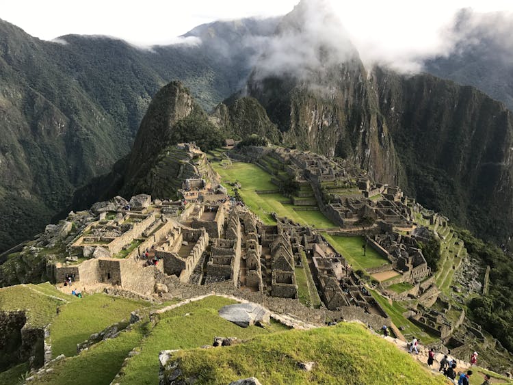 Mountain And Houses