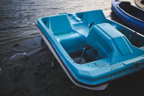 Blue Pedalo at Lake