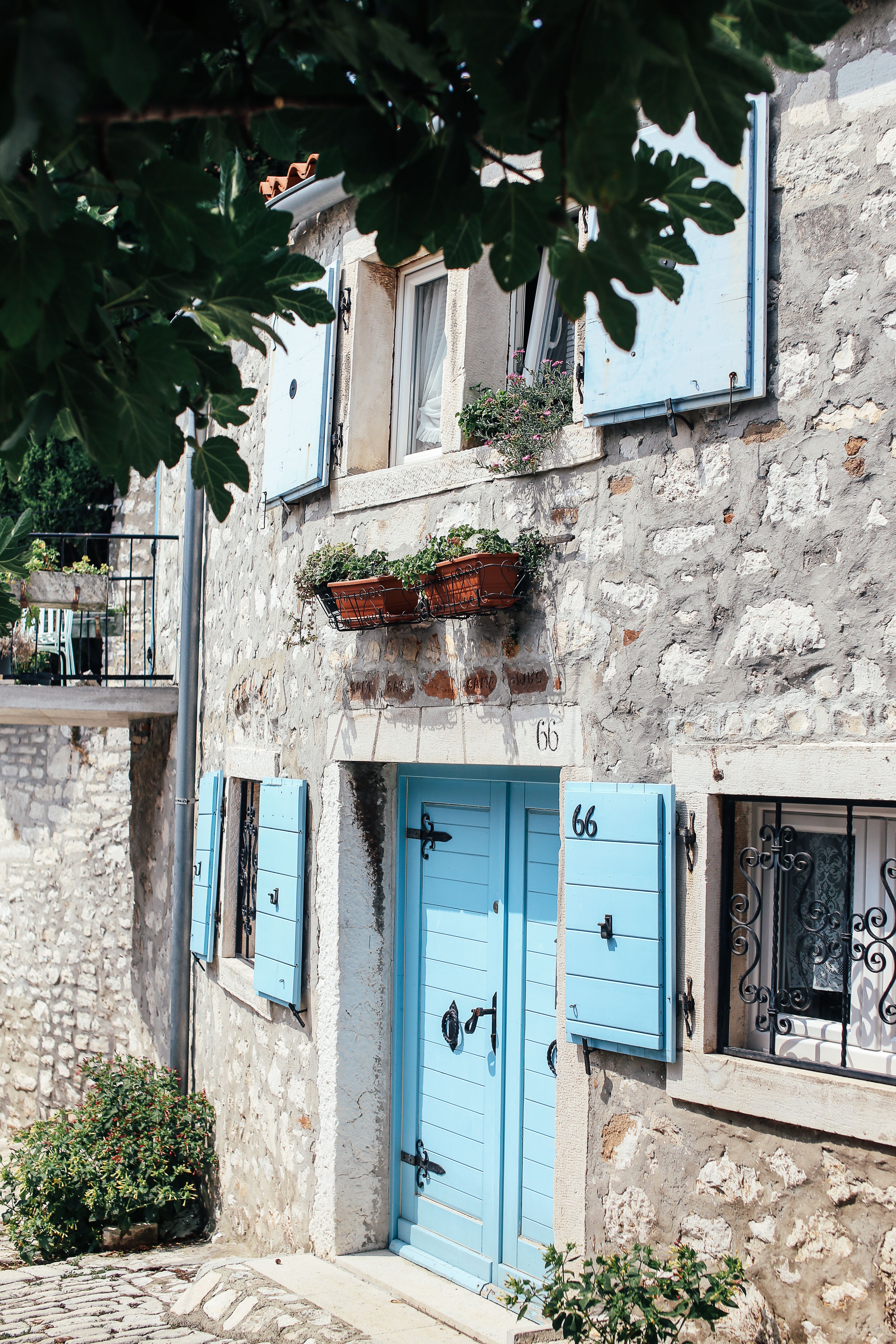Blue Wooden Door of a House · Free Stock Photo
