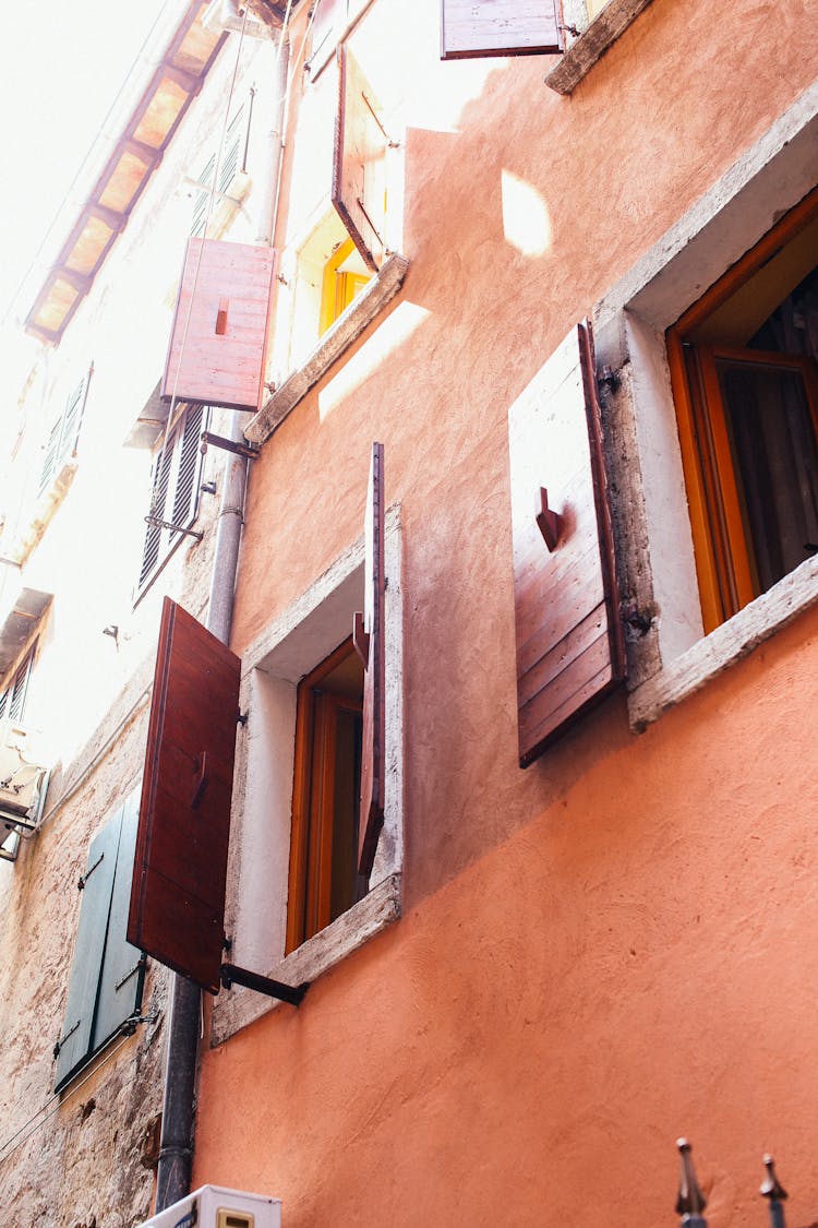 Open Windows Of A House