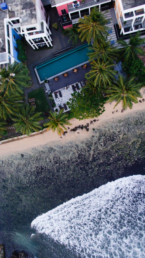 Birds Eye View of the Beach Shore