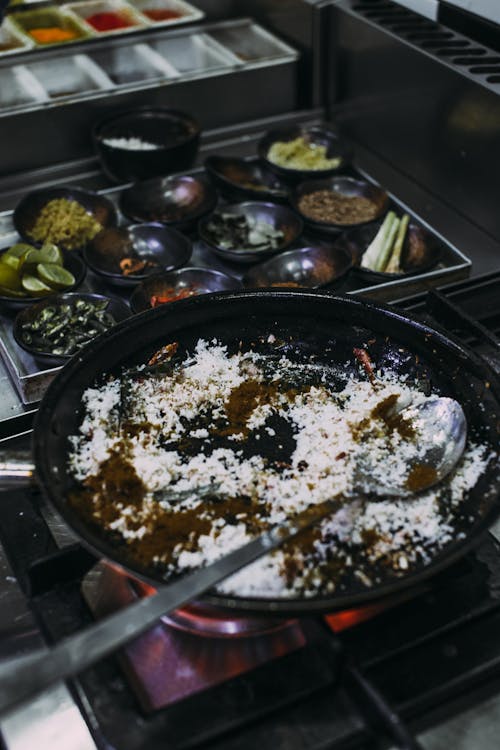 Cooking Food in a Pan