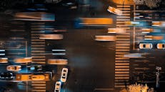 Cars on Street at Night