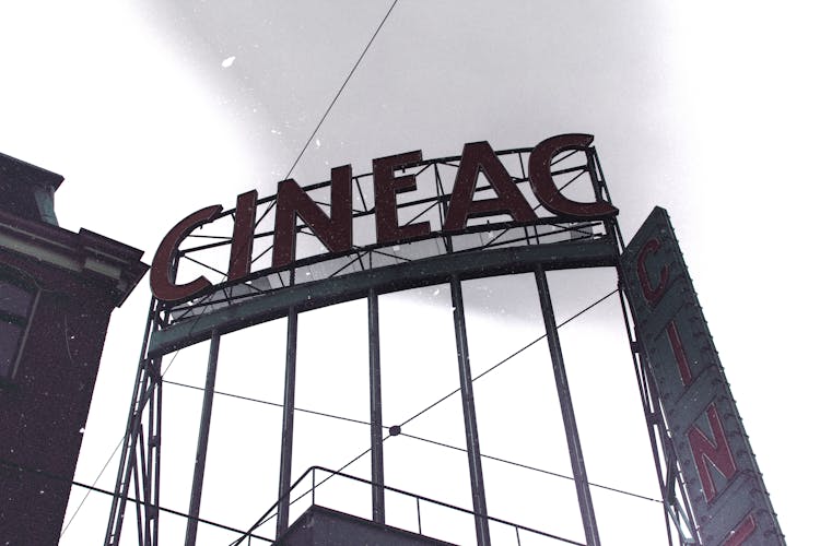 Cineac Cinema Sign In Amsterdam