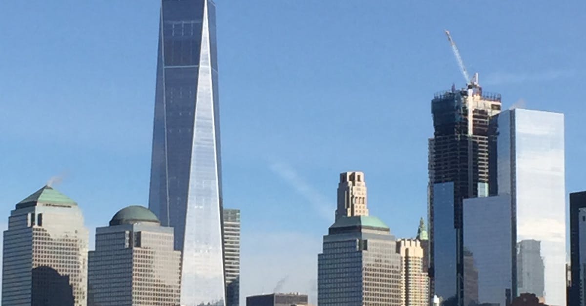 Free stock photo of new york, river, skyscraper