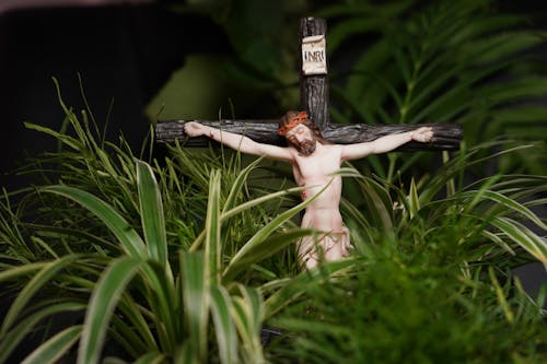 A Crucifix Beside the Green Grass