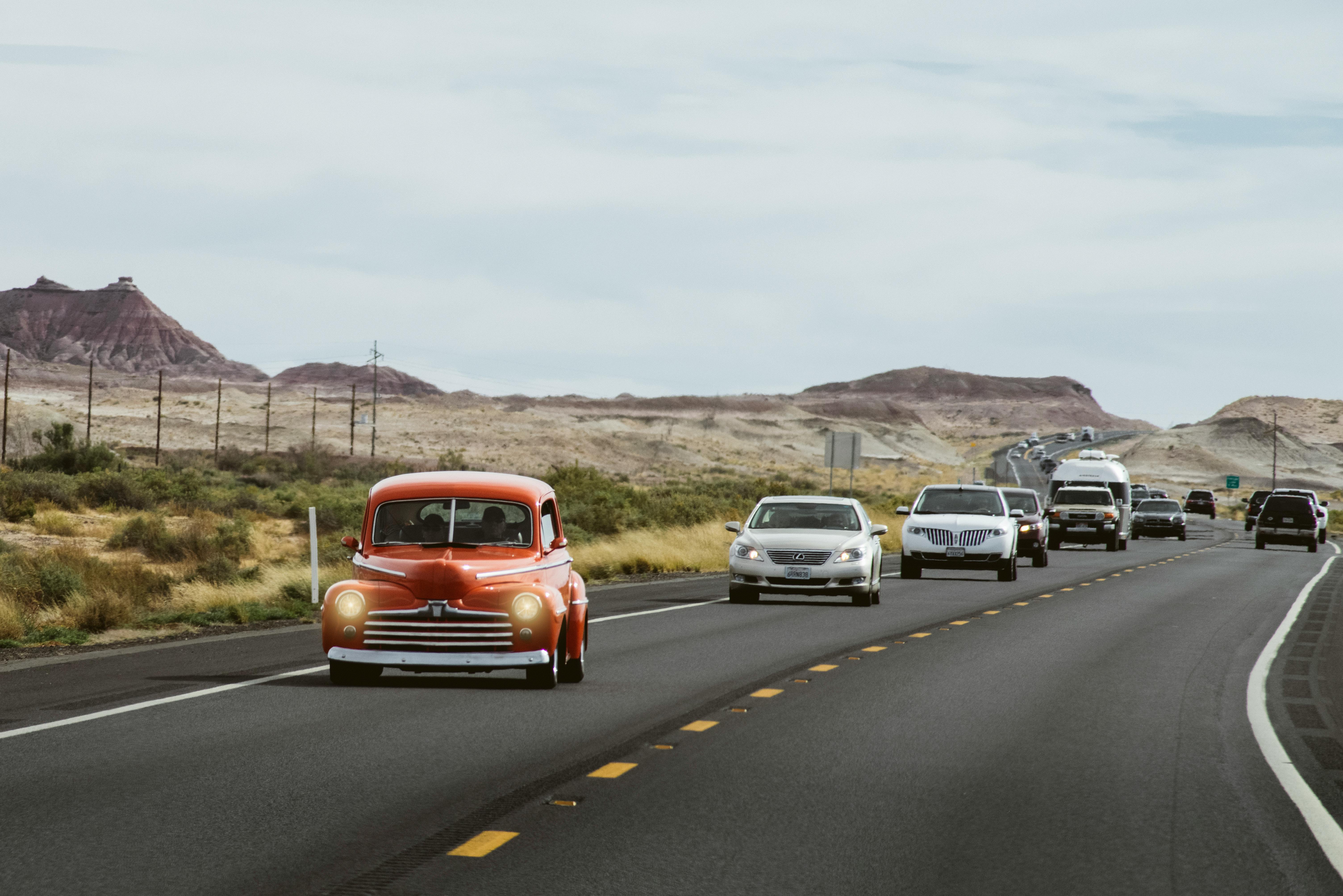 Cars on Road \u00b7 Free Stock Photo