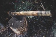 Ax in the stump