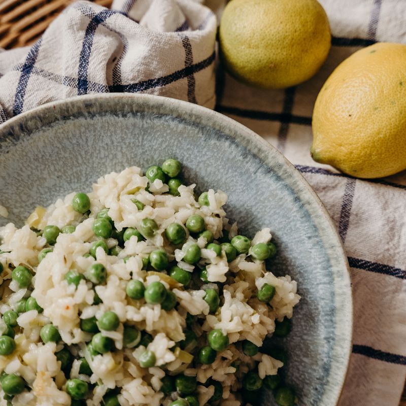 Asparagus and Pea Risotto