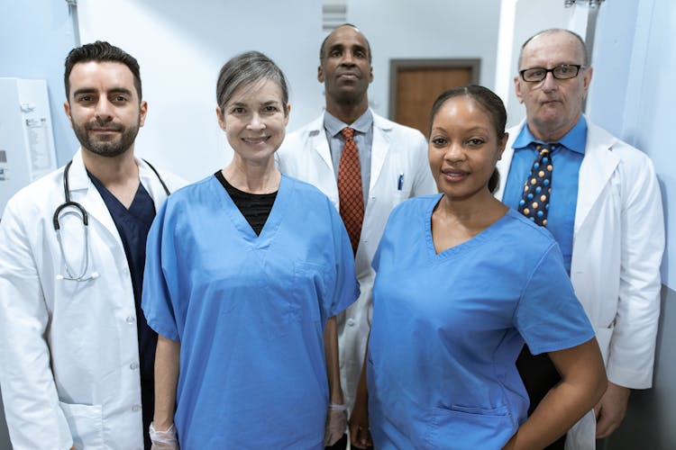 Health Care Professionals Smiling At The Camera