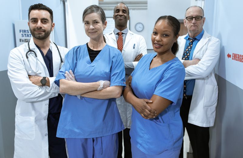 Healthcare team at work