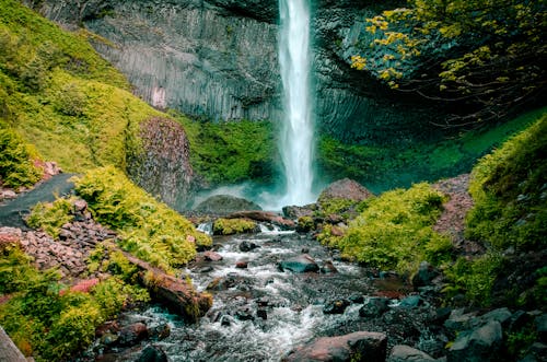 Free Time Lapse Photography of Waterfalls Stock Photo