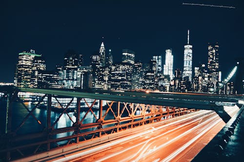 High-angle Photography of Buildings and Road