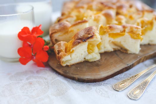 Homemade pie with fruits