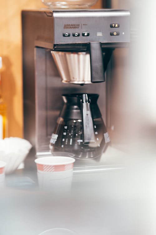 Black and Silver Coffee Maker