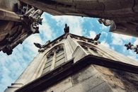 A Building with Gothic Architectural Design and Gargoyles