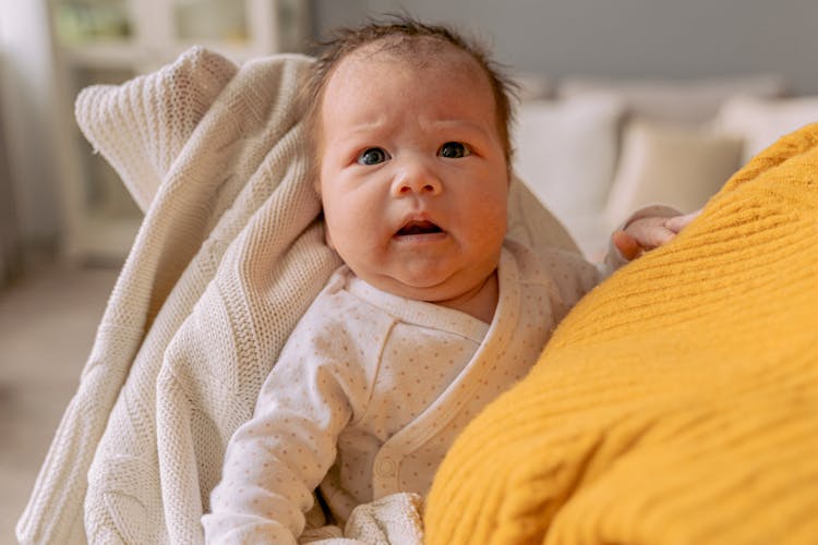 Portrait Of Newborn Baby