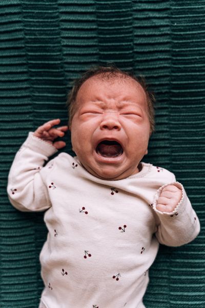 Crying newborn baby — colic