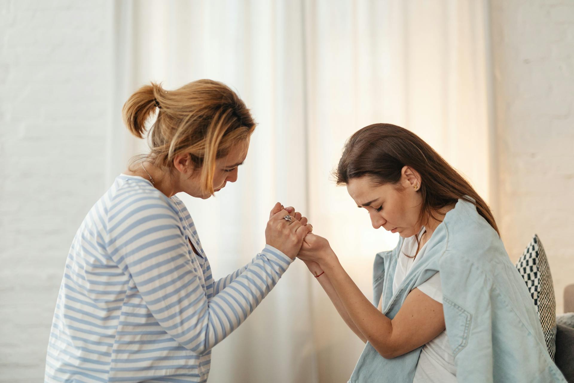 Woman Comforting and Supporting Friend