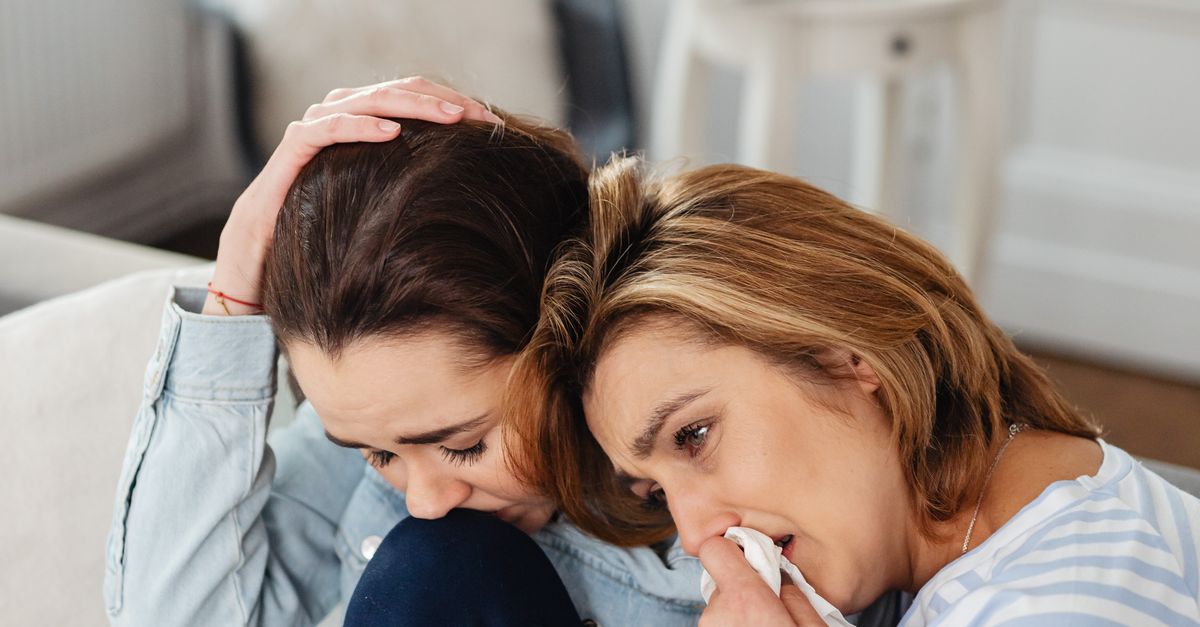 Both Crying Photo of a Stressed Women Crying Together · Free Stock Photo