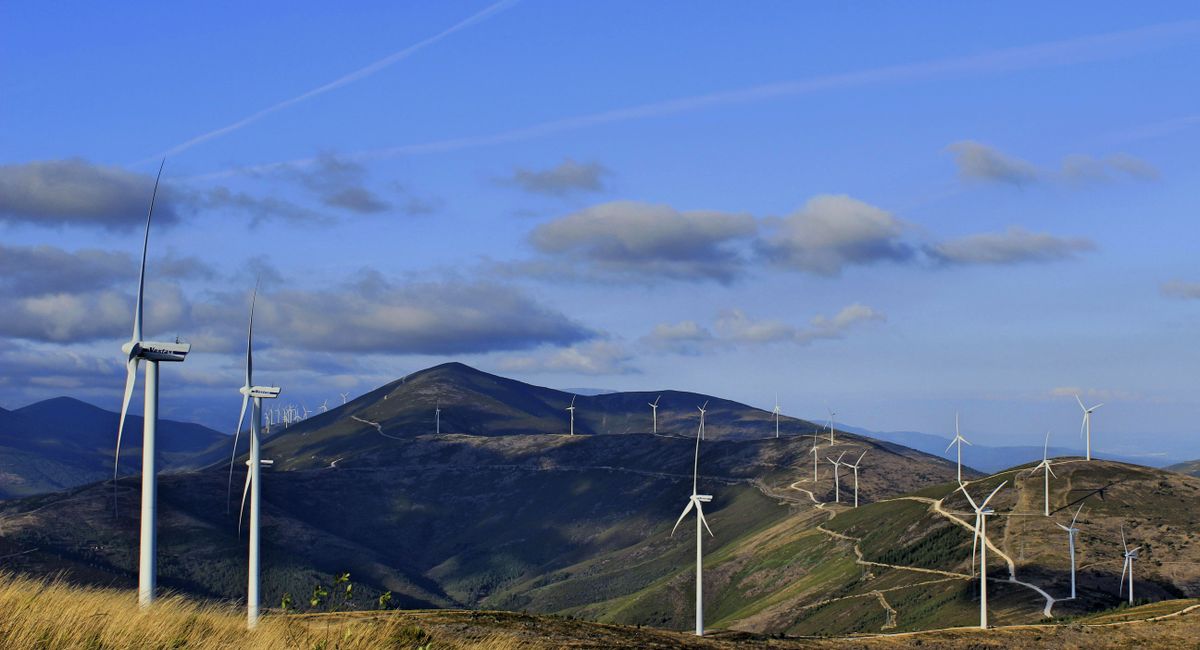 Illustration, énergie éolienne exposé