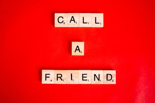 Photograph of Call a Friend Scrabble Tiles