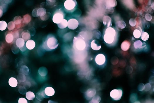 A vibrant bokeh effect capturing colorful holiday lights in festive hues.